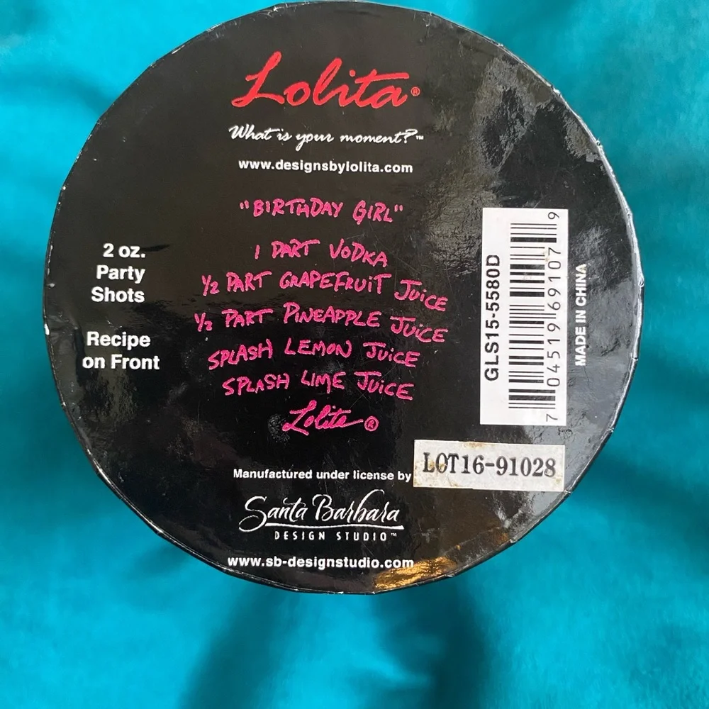 💖3/$21💖 NEW Lolita Birthday Girl Shot Glass - Vibrant Yellow and Pink